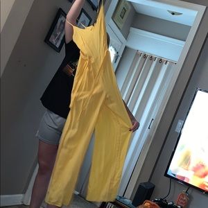 yellow jumpsuit